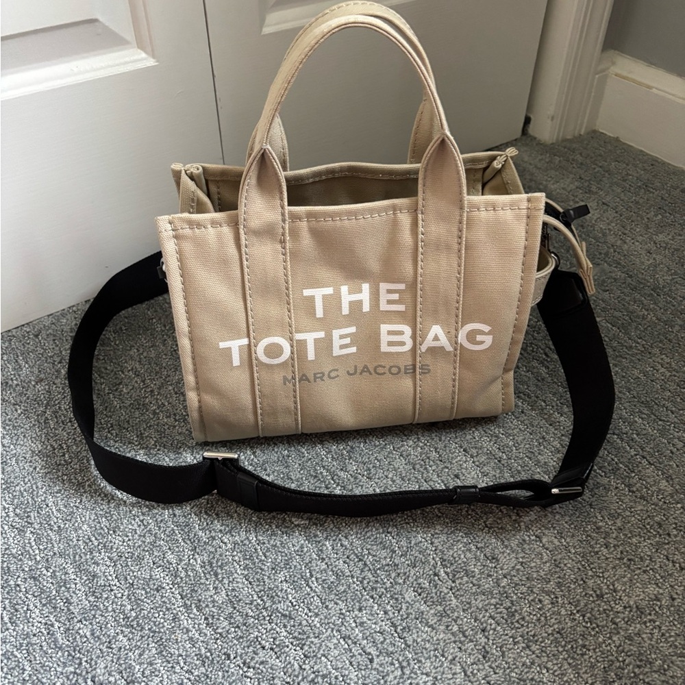 Marc Jacobs Tan Tote with Black Strap